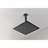 Bathroom Rainfall Shower Head In Matte Black Stainless Steel - High , Water Saving, Self-Cleaning, Universal Arm Fit Steel, Self-Cleaning Nozzle, Operates Steadily-121169416