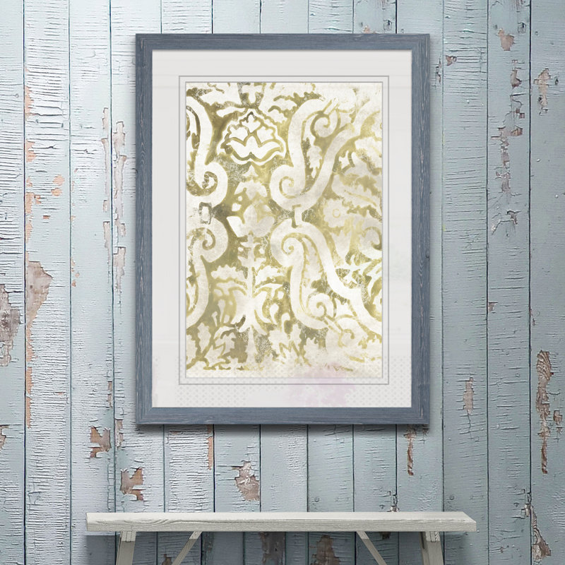 « antique tile i » par paul cezanne-photo, reproduction d’art encadrée, H 44 po x l 32 po x P 1,25 po, Cadre en papier gris