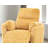 Contemporary Yellow Power Glider Recliner With Swivel, Curved Arms, And Pillow Fill For Comfortable Living Room Seating-372541081