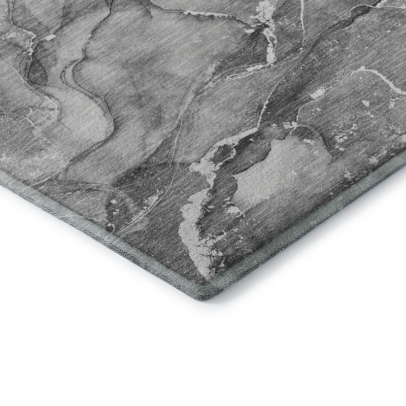 Tapis en étain de qualité supérieure lavable à la machine Cerrito AMF519, Rectangle 10 pi x 14 pi