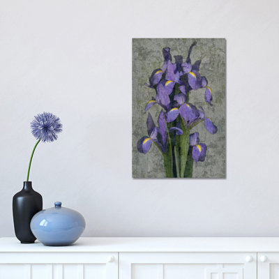 Iris 1 Piece Wrapped Canvas Wall Art