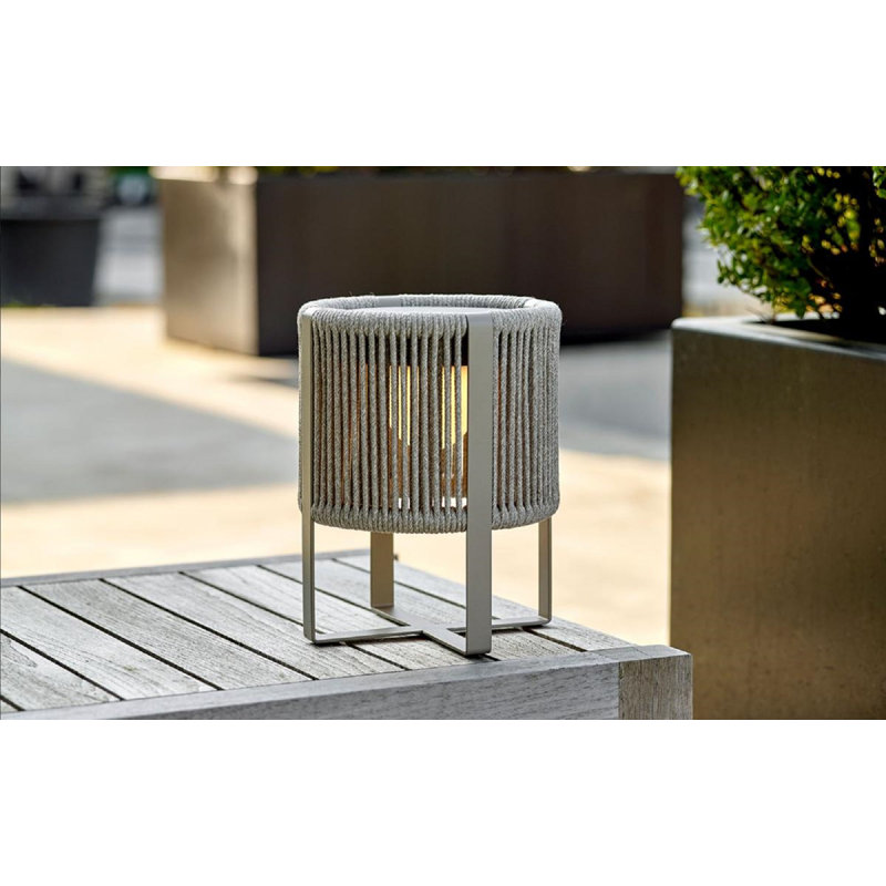 Ropy LED Outdoor Table Lamp, Green