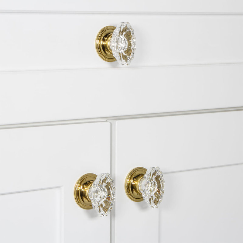Biarritz Cabinet Knob, Lifetime Brass