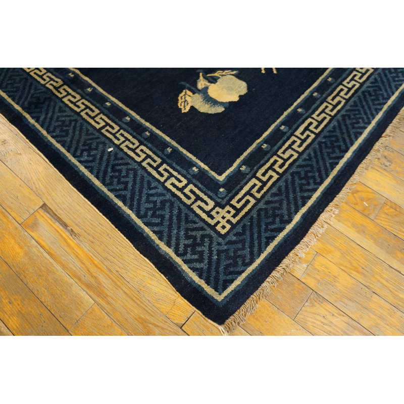 Antique Chinese - Baotou Blue 1920s Rug