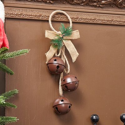 Décoration de Noël Cloches de Noël Pendentifs d'arbre de Noël Décoration de porte suspendue au plafond