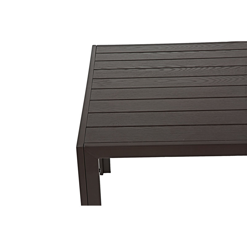 Ensemble 7 pièces de table de patio et 6 chaises PVC-coated polyester