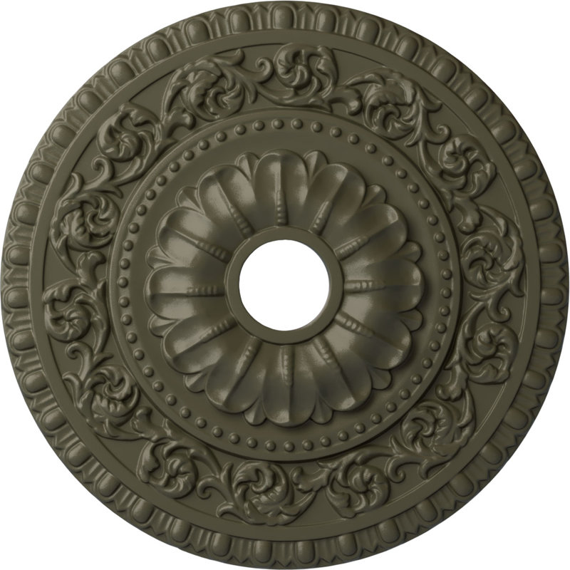 Médaillon de plafond 23 1/2 "x 3 1/2" x P 2 1/8 "(convient aux auvents jusqu'à 3 1/2"), Hamamélis