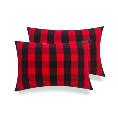 Buffalo Check Rectangular 100% Cotton Pillow Cover