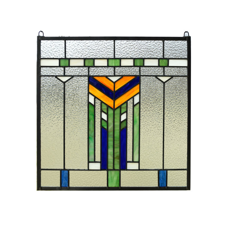 Panneau de vitrail Frank Lloyd Wright Inspd Prairie