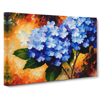 Hydrangea Flower Painting Vol.1 - Wrapped Canvas