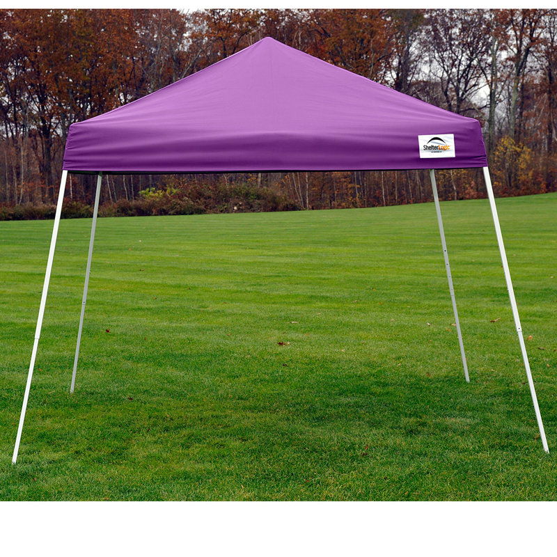 Auvent Pop-Up HD - Pied incliné, Mauve, Beige, 10 pi. L 10 pi. D