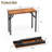 Small Computer Desk Folding Table - 35.8" Foldable Office Desk, No Assembly, Perfect For Small Spaces In Bedroom, Dorm, Or Apartment, Portable Mini Desk Or Study Table With Compact Design, Brown
