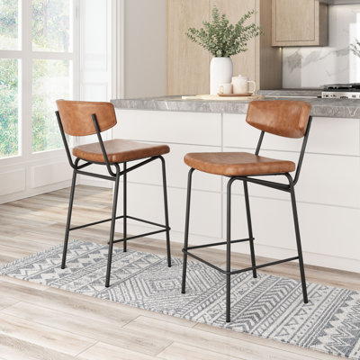 Charon Upholstered Counter Stool