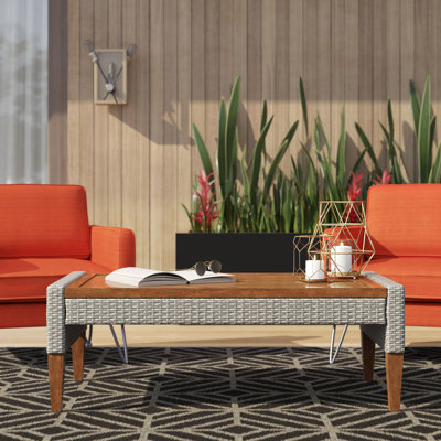 Gabor Rectangular Metal Outdoor Coffee Table