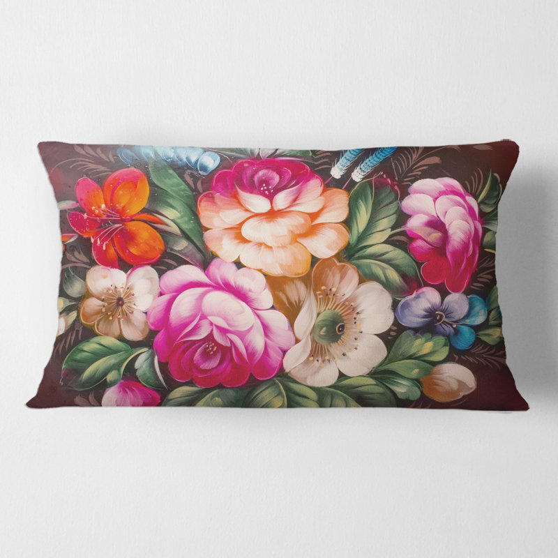 Floral Throw Pillow