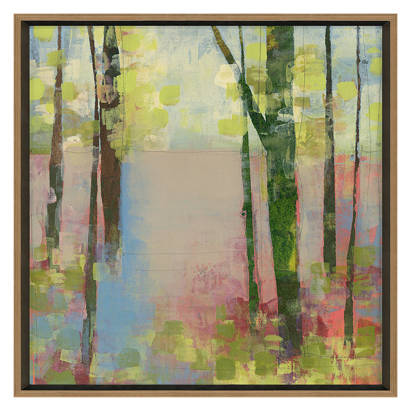 Forest Meadow 2 Print by Maeve Harris, 24" H x 24" W x 1.75" D, Gold, Yes