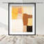 Tawny Hues I Shadowbox Abstract Print by Oliver Gal, Black Frame, 16 x 20-722764116-722764114