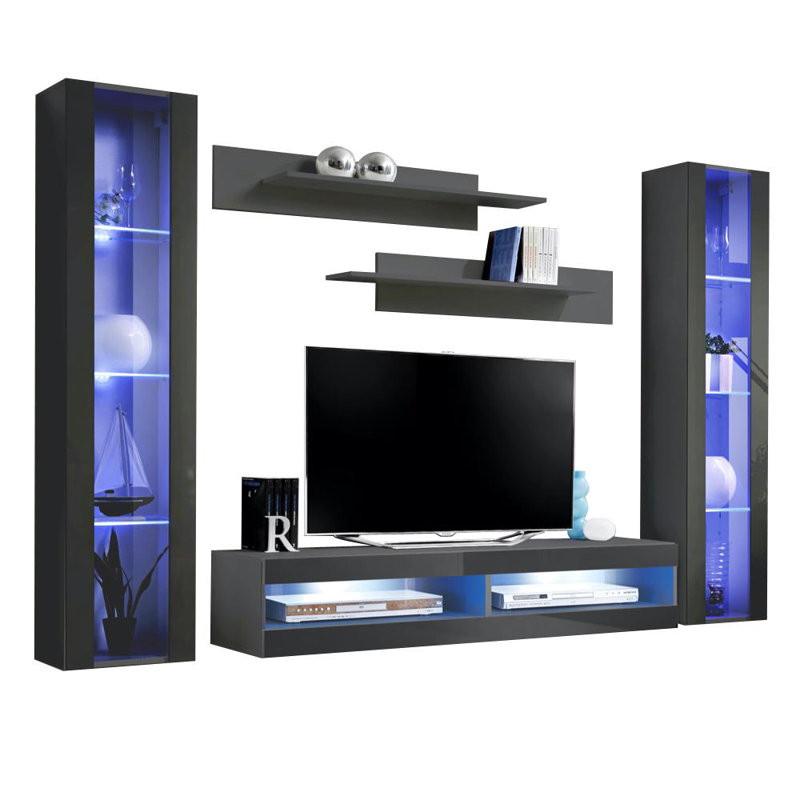 FLYAB2 Floating Entertainment Centre for TVs up to 70", Grey