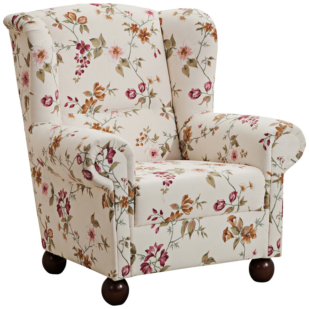 Monarch Floral Wingback Chair