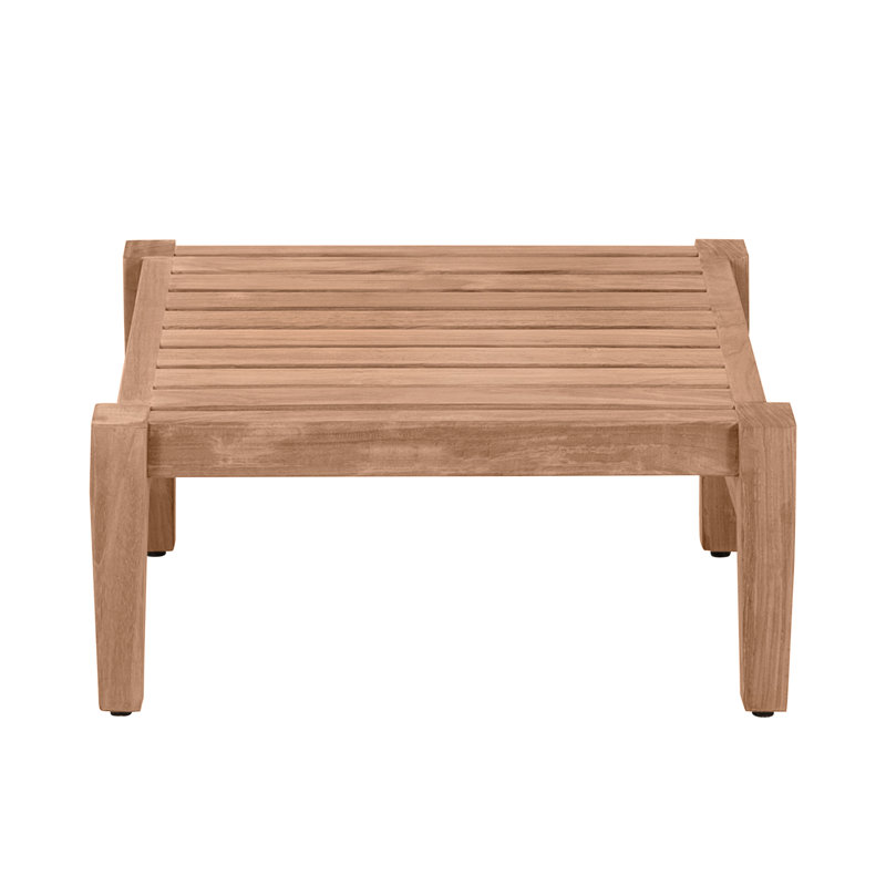 Croquet Teak Ottoman, Croquet Teak #4 Natural Teak