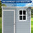Outdoor Storage Shed 5x3 FT, Garden Shed for Bike, Tool, Plastic Outside Sheds Lockable Door