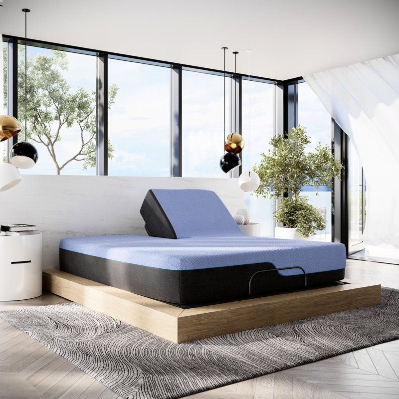 Grand matelas avec housse respirante et ressorts 1,5 po, matelas en mousse, grand, pour une nuit de détente