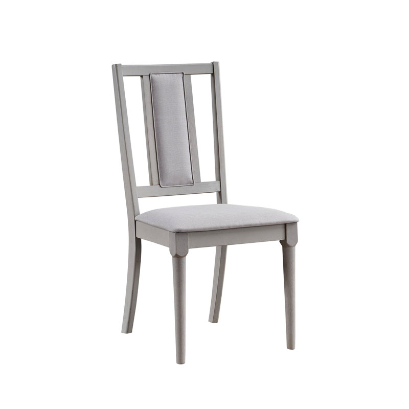 Ensemble de 2 chaises d'appoint en lin naturel Marta