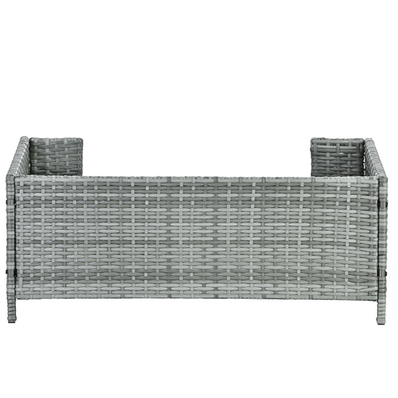 Lit pour chien Seasonal PE, H 14 po x l 35 po x P 23,5 po, Gris foncé
