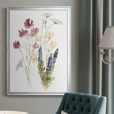 Toile encadrée de qualité supérieure Lobelia Garden II - prête à être accrochée