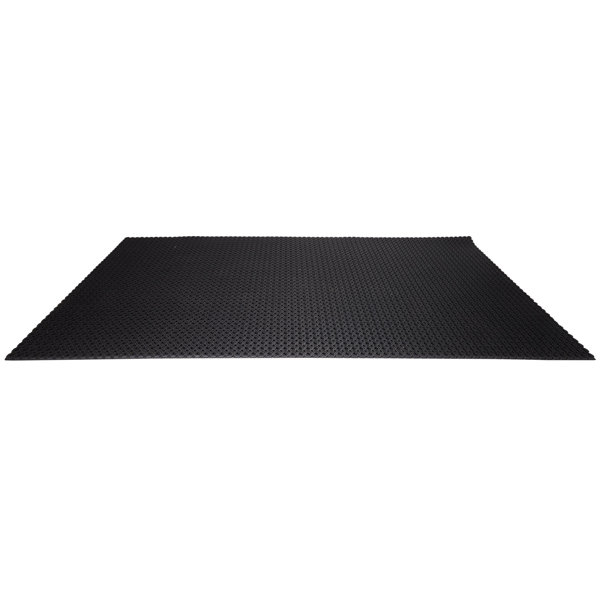 Envelor Circle Perforated Rubber Floor Mat, 40 x 80 - Black