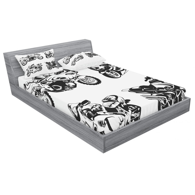 Microfiber Sheet Set, Full Sheet Set with Fitted Sheet