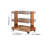 23.6" Modern 3-Tier Acrylic Bar Cart