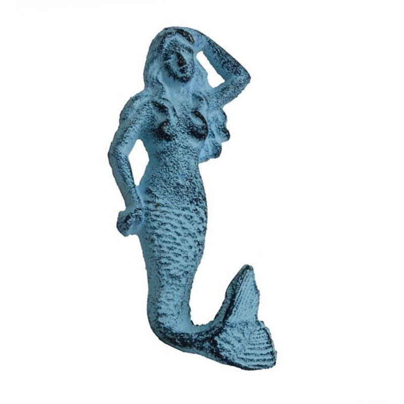 Crochet mural Burdine Mermaid, Bleu foncé rustique délavé