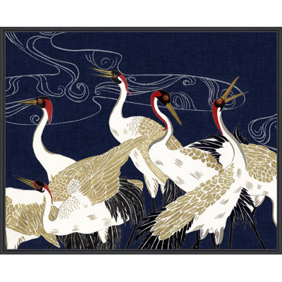 «Beyond the Moon Iv», peinture sur toile à cadre flottant