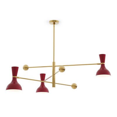 Luminaire suspendu Spoutnik 3 lumières Clare