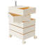 Armoire de rangement Table de chevet pivotante avec 4 roulettes-49796285