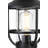 Stefani 9 Inch Outdoor Post Light in Black