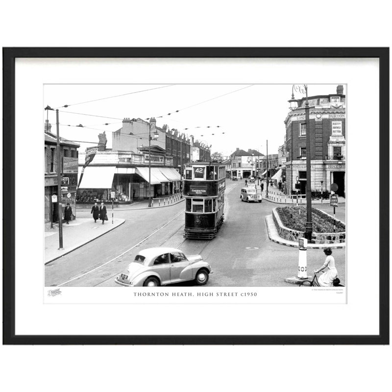 Thornton Heath, High Street C1950 by Francis Frith - Single Picture Frame Print, 45cm H x 60cm W x 2.3cm D