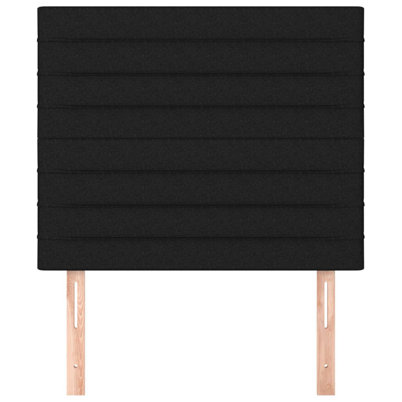 Headboard, Black Fabric, 88cm H x 90cm W x 5cm D