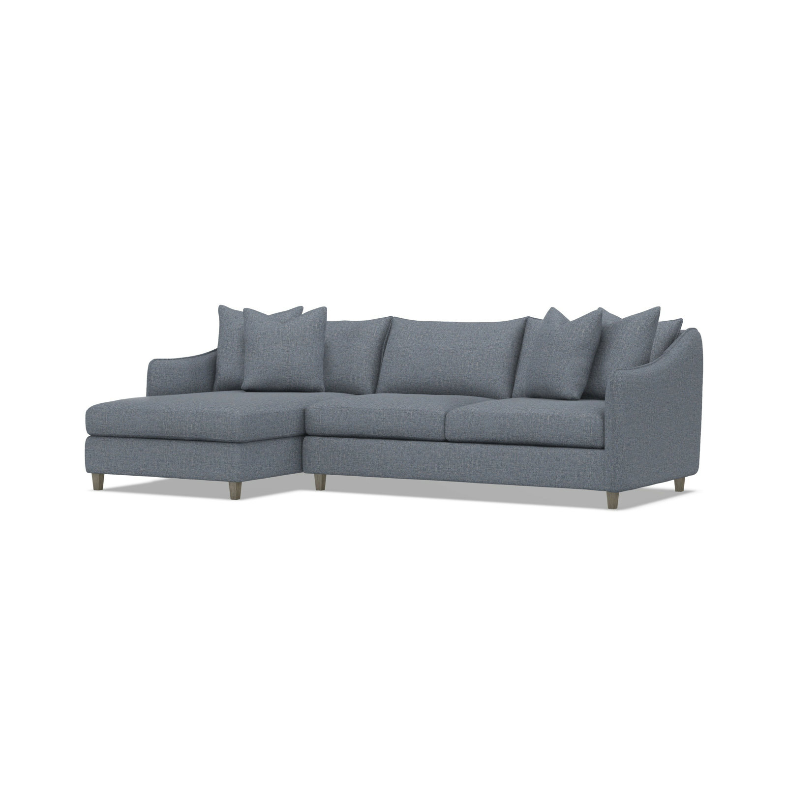 Joli Upholstered Chaise L-Sectional, 1697-034