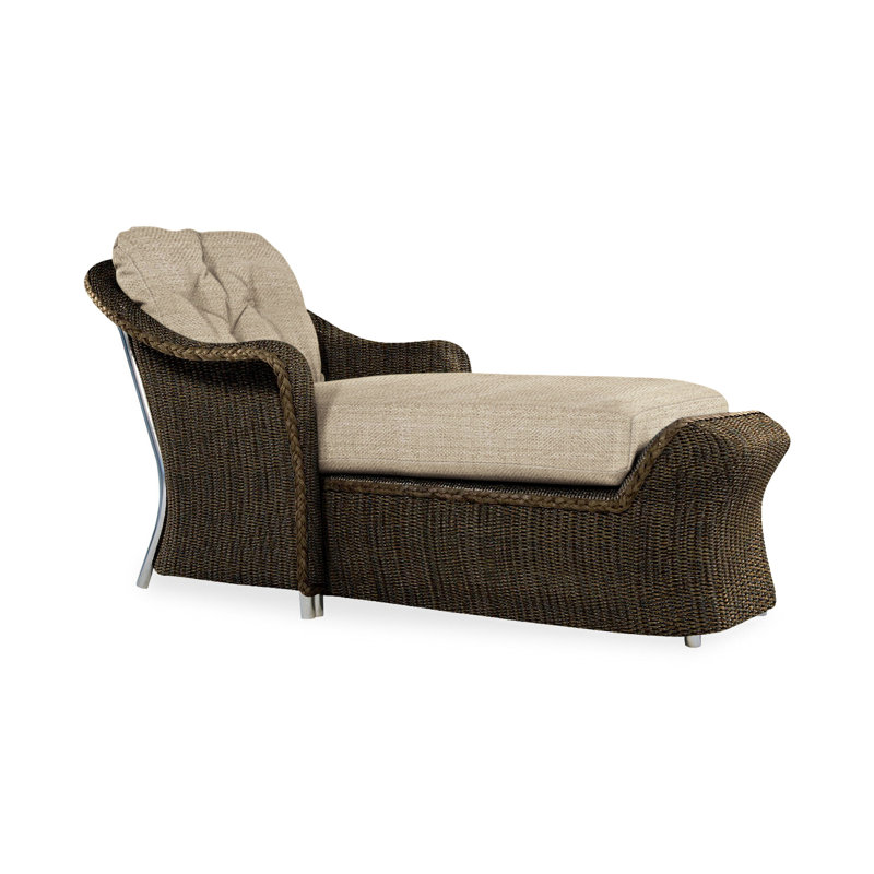 Reflections Outdoor Chaise Lounge, Sailcloth Salt, Mink