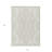 3' X 5' Ivory And Beige Geometric Washable Indoor Outdoor Area Rug