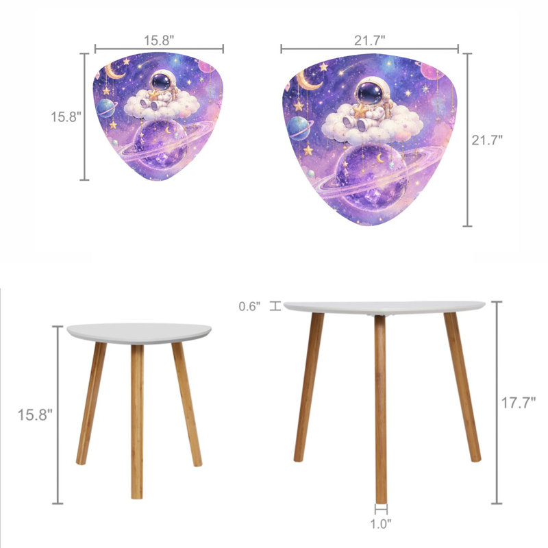 Ensemble de 2 tables gigognes Triangle Nesting