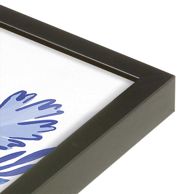 «Blue Reverie III» par Laura Marshall, reproduction d'art sur toile, H 48 po x l 36 po, Noir