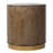 Tunbridge Round Wooden End Table Ottoman
