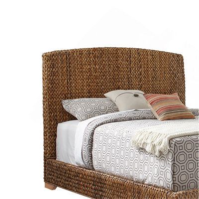 Grand lit Holden brun rustique et naturel