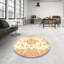 Tapis oriental orange / crème-1940409832