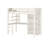 New Classic Highsleeper with Integrated Desk and Shelving and Tall Bookcase
