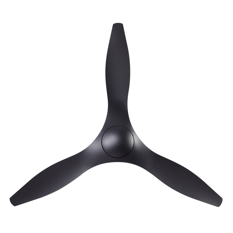 IC Brisa Downrod Ceiling Fan, Handheld Remote Control, Matte Black