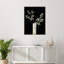 «Modern Modern On Black I», reproduction encadrée sur toile par Elizabeth Medley-840971908
